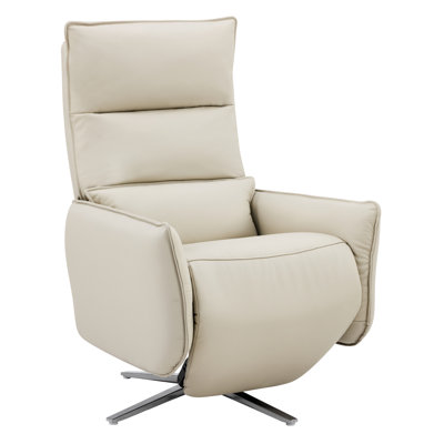Fauteuil inclinable en cuir Renata
