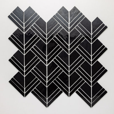 Carreau de mosaïque murale en verre 4,5 "x 3" Nova Roma