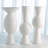 Wide Chiseled Orb Vase-Matte White