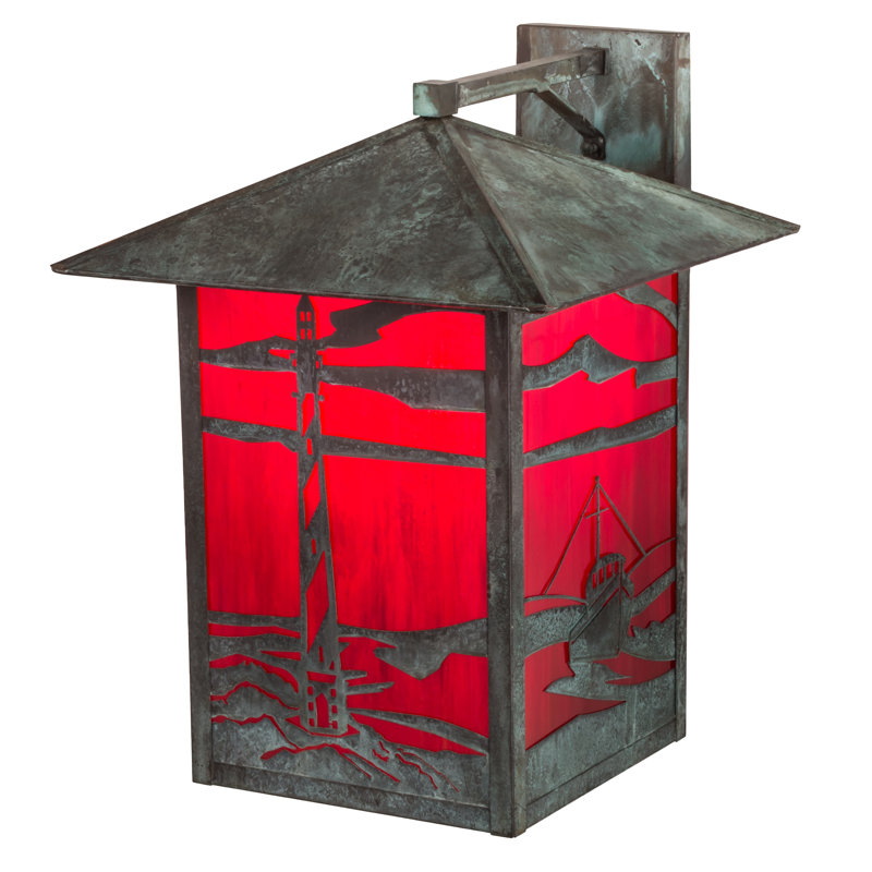 Lighthouse Trawler 1 - Light Armed Sconce, Ruby