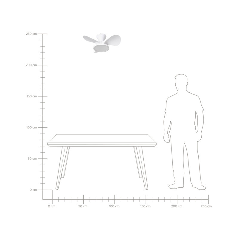 60cm Ceiling Fan with LED Lights
