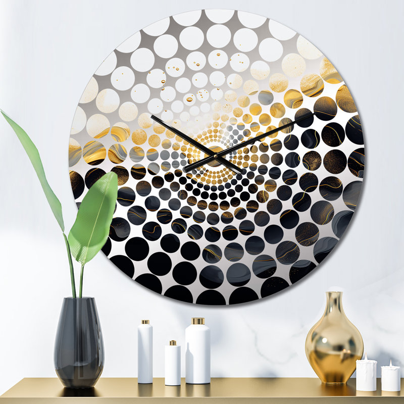 Arimantas - Horloge murale abstraite en marbre, Petit