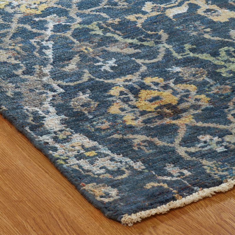 Heritage Bloom Hand Knotted Area Rug, Rectangle 12' x 15'