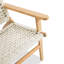 Chaise longue de patio en bois massif avec repose-pieds-265264575