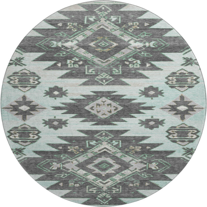 Premium Machine Washable Ralston AMF1945 Tribal Rug, Rectangle 10' x 14'