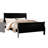 Black Finish King Bed - Open-Air Feel With Low Stylish E. 91.05 In. Width For A Spacious Fit