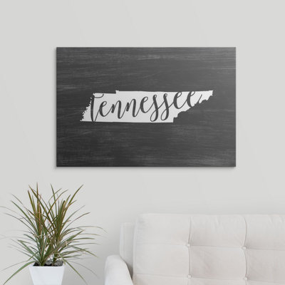 «Home State Typographie Tennessee», impression de cercle intérieur