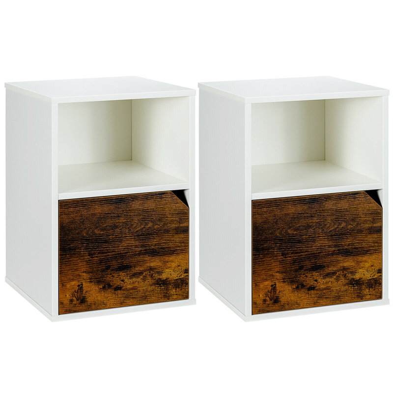 Ensemble de tables de bout 23 po, Blanc