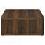 Table basse carrée en pin d'ingénierie foncé-703392651