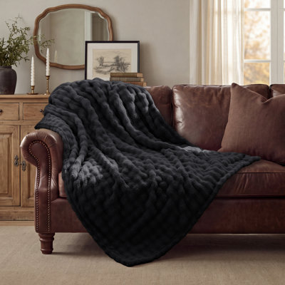 Bedsure 3D Bubble Blanket – GentleSoft Queen Blanket for Bed, Sofa & Room Decor – Luxury Soft Cozy Gift for All Seasons