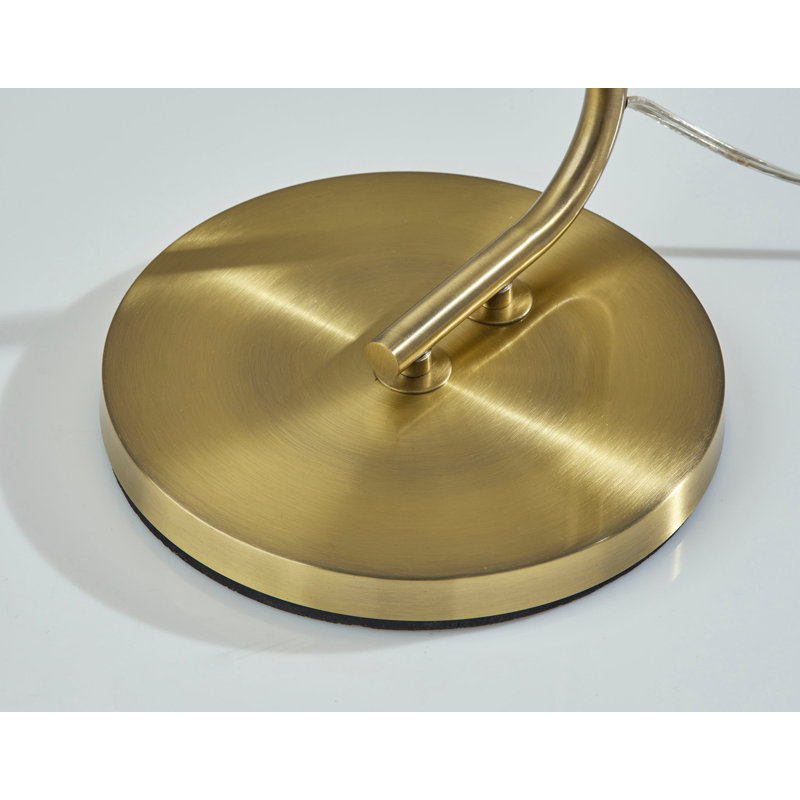 Atticus Floor Lamp, Antique Brass, Gold