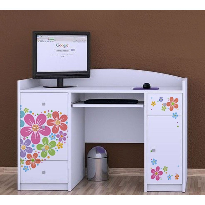Mariel 125cm Computer Desk, White