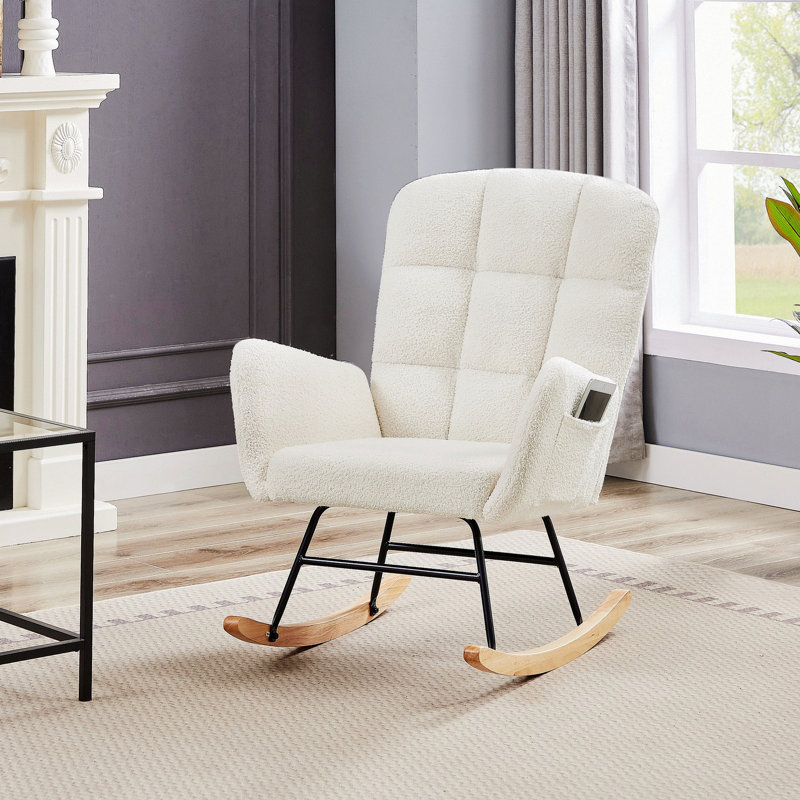 Chaise d'appoint, fauteuil à bascule de salon