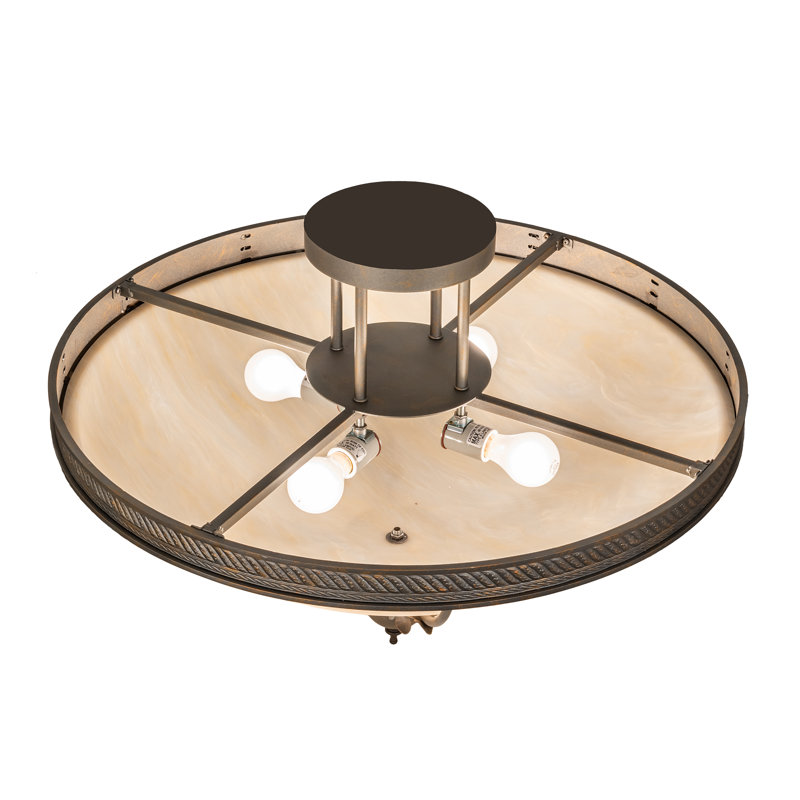 Hoja 4 - Light Semi Flush Mount