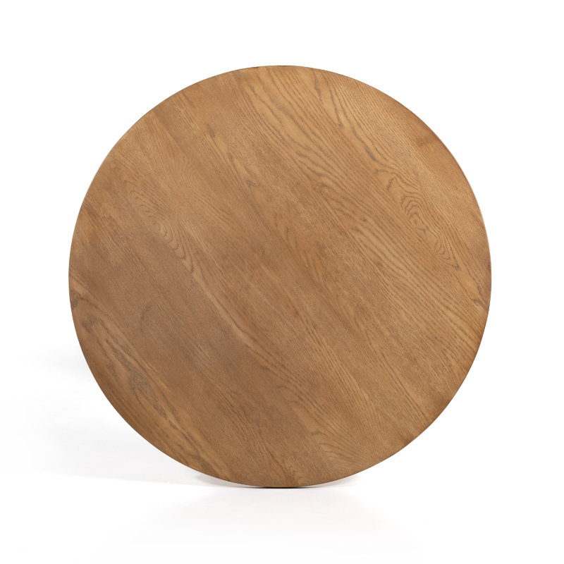 Fay Round Solid Oak Dining Table, 36" H x 32" W x 32" D
