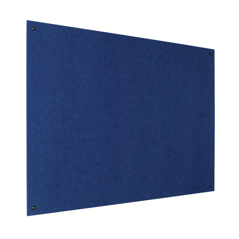Wall Mounted Reversible Bulletin Board, 60cm H x 90cm W, Blue