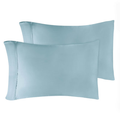 Ensemble de taies d'oreiller de qualité supérieure en mélange de coton égyptien à densité de tissage 300 fils Superior