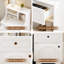 Modern Farmhouse Nightstand With shelves-564843706