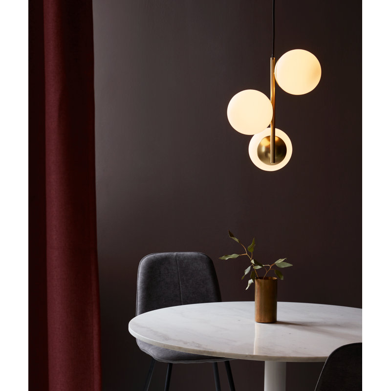 Lilly 3 - Light Sputnik Chandelier, Brass