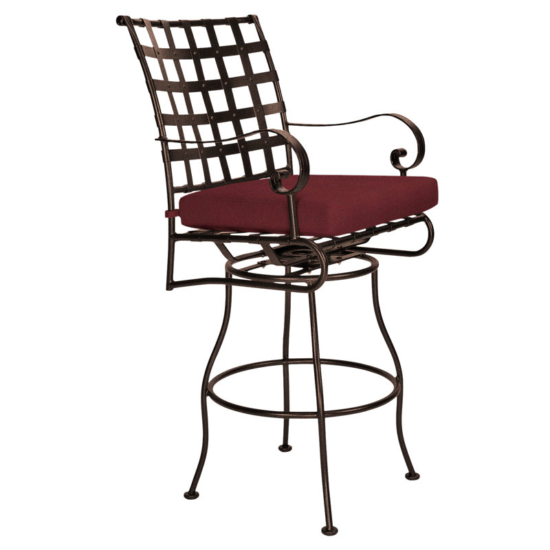Classico-W Outdoor Swivel Bar Stool, Sahara Cafe, Copper Creek
