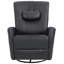 Timitra 85 cm Wide Faux Leather Rocker and Swivel Recliner