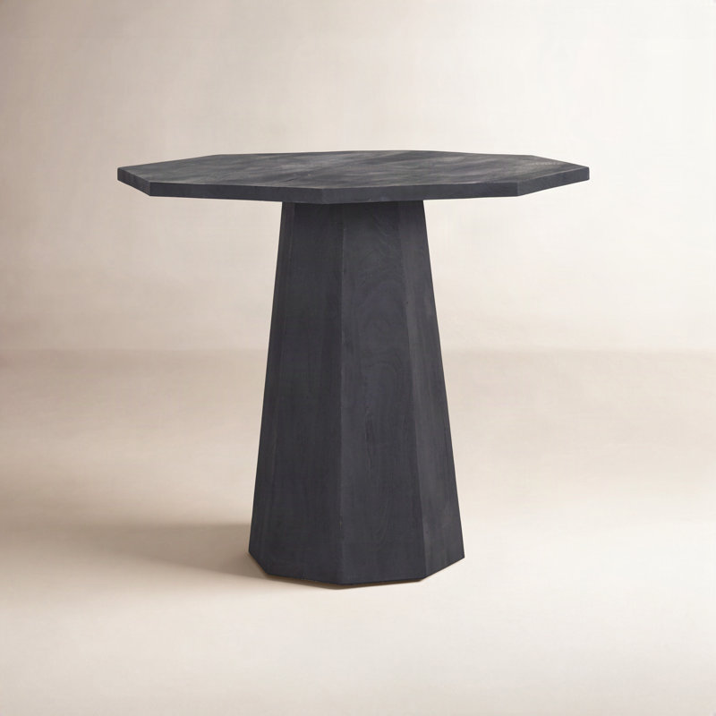Blockton Solid Wood End Table, Dark Brown