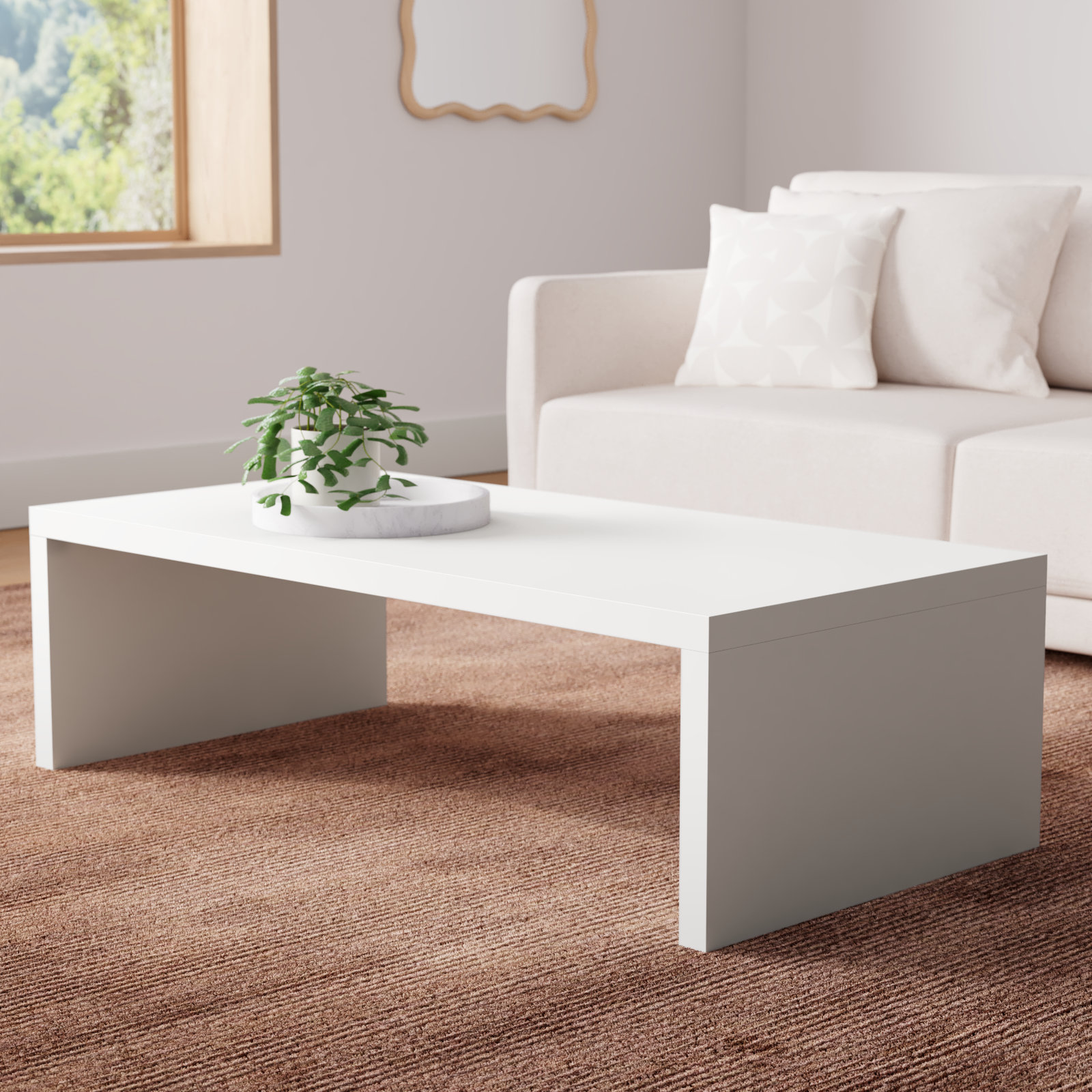 Carson Coffee Table, White