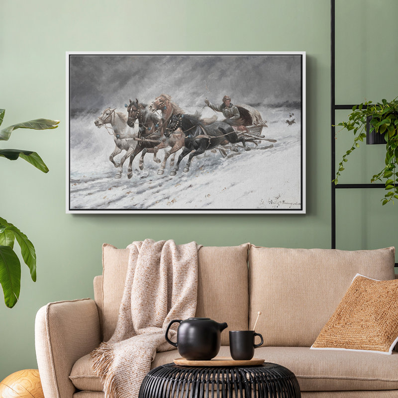 Animal rétro - XXVI, Toile encadrée flottée blanche, H 17 po x l 25 po