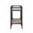 Rustic Oak and Charcoal 2-shelf Serving Cart