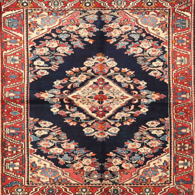 Tapis décoratif oriental rouge/beige/noir Absolon