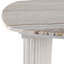 24"Catalina Travertine&Fluted Wood Accent Table/Kd