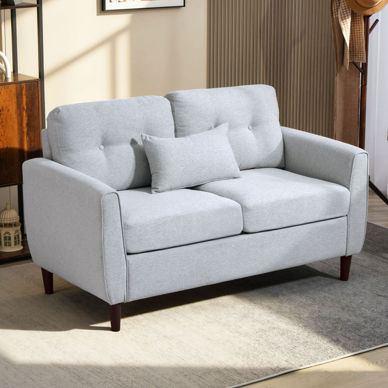 Whittaker 2 Seater Linen Sofa, Grey