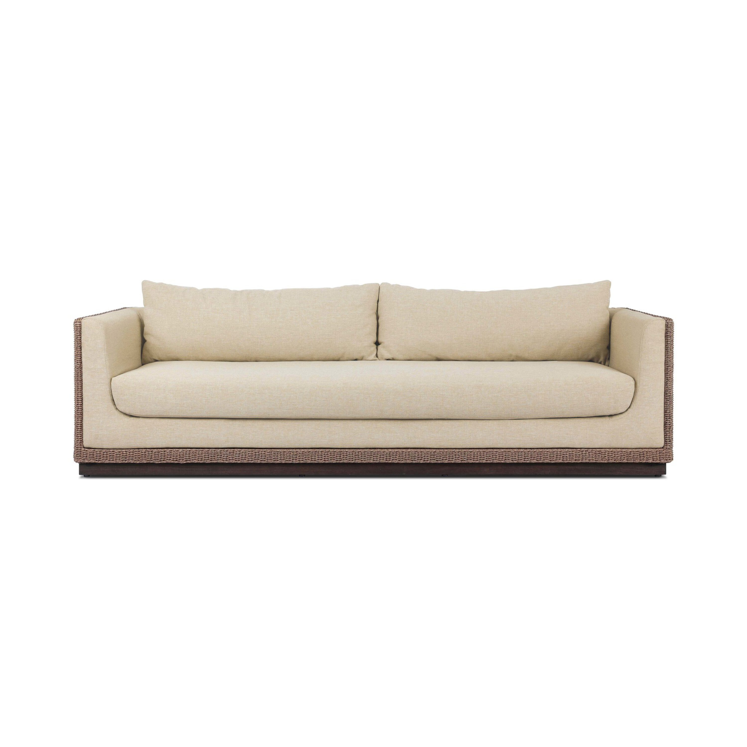 Hokku Designs Cabot Outdoor Sofa-96''-Alessi Buff | Wayfair