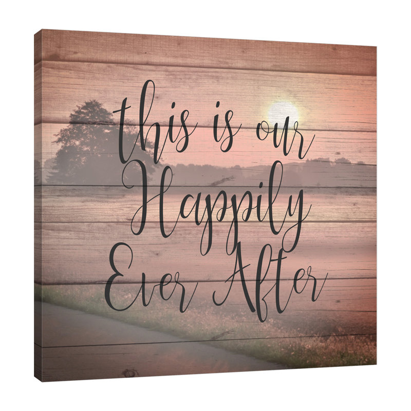«Happily Ever After», toile tendue par Kimberly Allen 15046, H 24 po x l 24 po x P 1,5 po