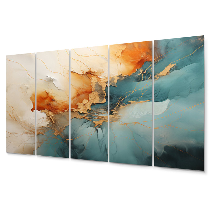 CLAAS - Ensemble de reproductions d'art en métal Collages abstraits