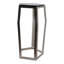 Table d'appoint avec plateau en verre et structure en métal - Décoration moderne pour le salon ou les petits espaces - Table de bout étroite pour la décoration intérieure-1461278588-1461278590