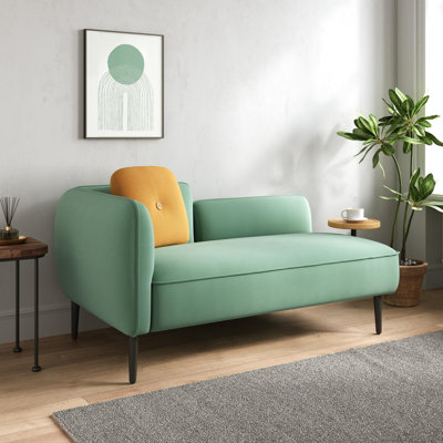 Areni 57.1" Linen Round Arm Loveseat
