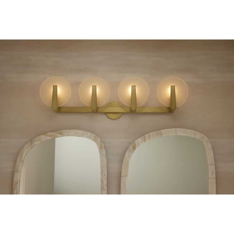 Hint Four-Light Sconce, Brushed Brass