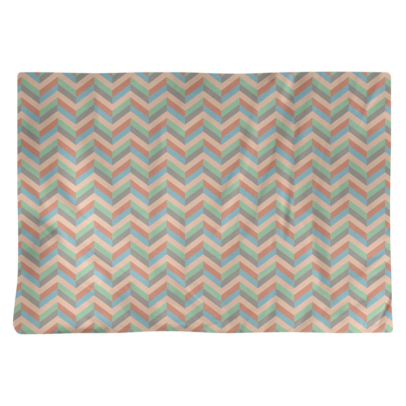 Napperon en coton 18 po chevrons, Orange