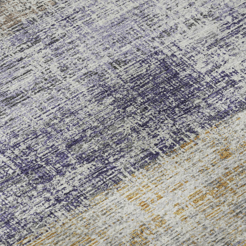 Tapis de qualité supérieure lavable à la machine Mayfield AMF2388, Lavande, 10 pi x 14 pi