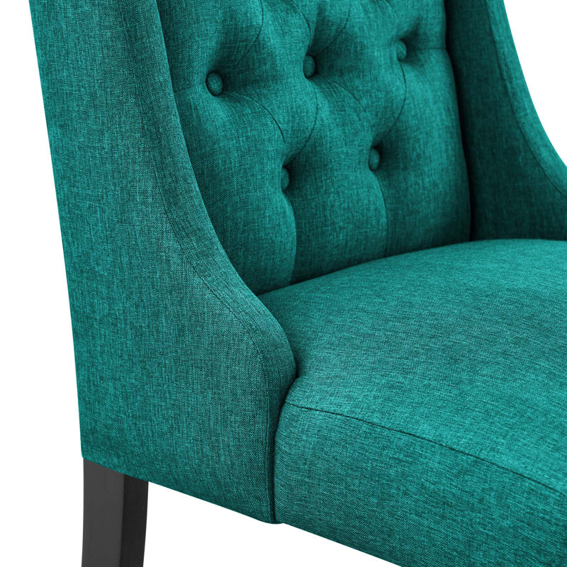 Chaise rembourrée Baronet, Bleu sarcelle, 1