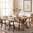 Mid-Century Upholstered Solid Wood Side Chair  Set of 2-1194623119