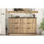 Rangement multifonctionnel à six tiroirs avec présentoir de table et poignées exquises, 47,2 x 15,7 x 29,6 po, coins arrondis en métal, armoire à assemblage facile dans un style moderne, coins pour, présentoir, à