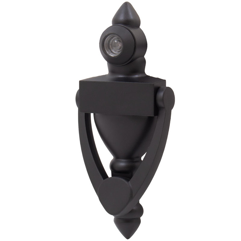 Door Knocker With 160 Viewer, 4 Inches, By Stone Harbour Hardware, 4" W x 4" D