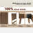 Queen Size Bed Frame, Headboard & Footboard, Solid Wood Platform Bed, Center Metal Legs with 12 Heavy-Duty Slatted Base, Easy Assemble, Noise & Slip-Free, No Box Spring Needed, Barnwood Finish-1326399341-1326399346