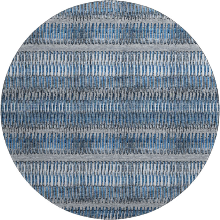 Premium Machine Washable Cerrito AMF589 Blue Rug
