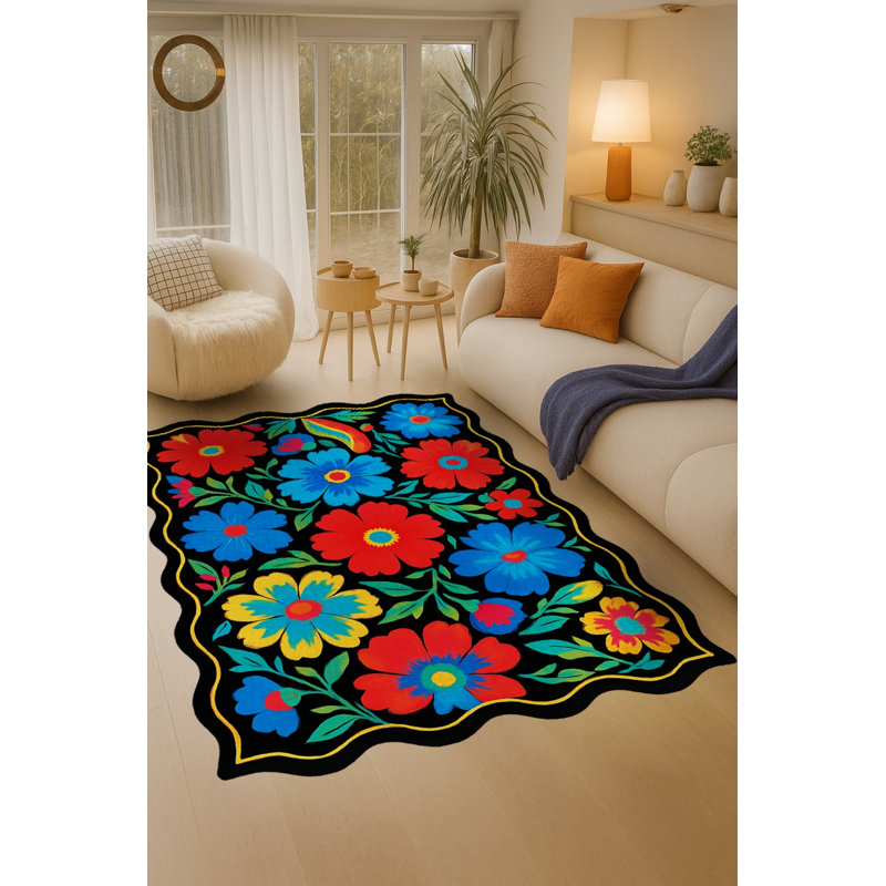Tapis tissé crème Mosso, 3'3" x 4'11"