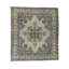 Tapis de bois one-of-kind à la main noué la avant 1900 anatolian vert/brun 10 pi 9 po x 12 pi. zone en laine