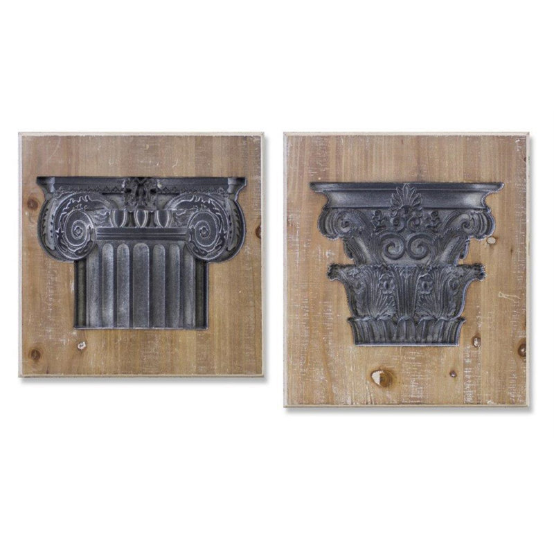 Ensemble de 2 plaques murales rétro