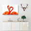 Two Loving Flamingos - Wrapped Canvas-56643385